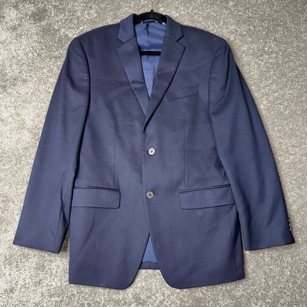 Michael Kors 38R Navy Blue Blazer Classic Fit Two Button Suit Sport Coat Jacket‎